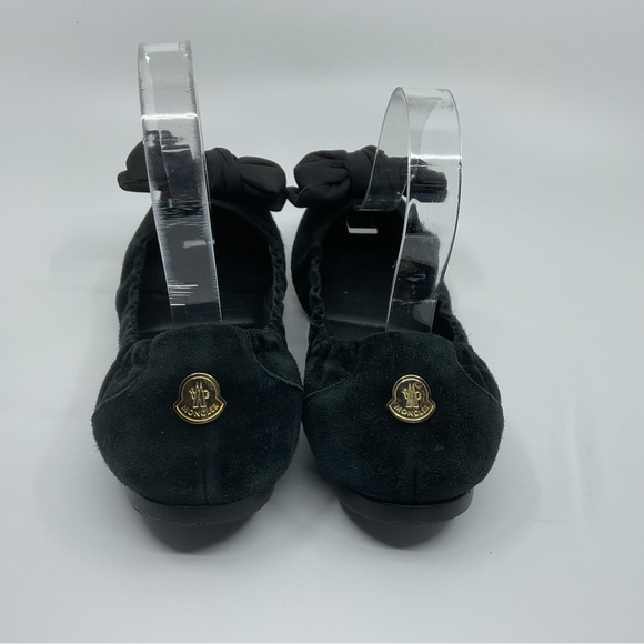 Moncler Elegant Black Flats with‎ Bow - Picture 6 of 15